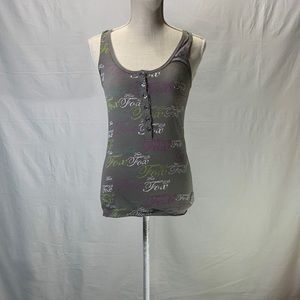 FOX Gray Tank Top Size Small